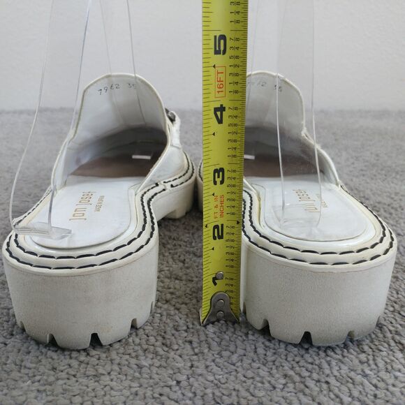 Jon Josef Platform Loafers Womens Size 35 EU White Patent Leather Slip On Spain - Picture 8 of 12